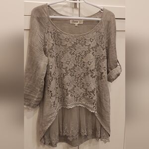 Fresh FX layered lacey tunic